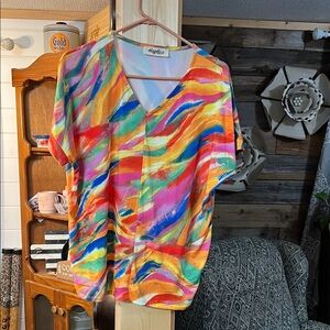 Colorful Abstract Women's Blouse